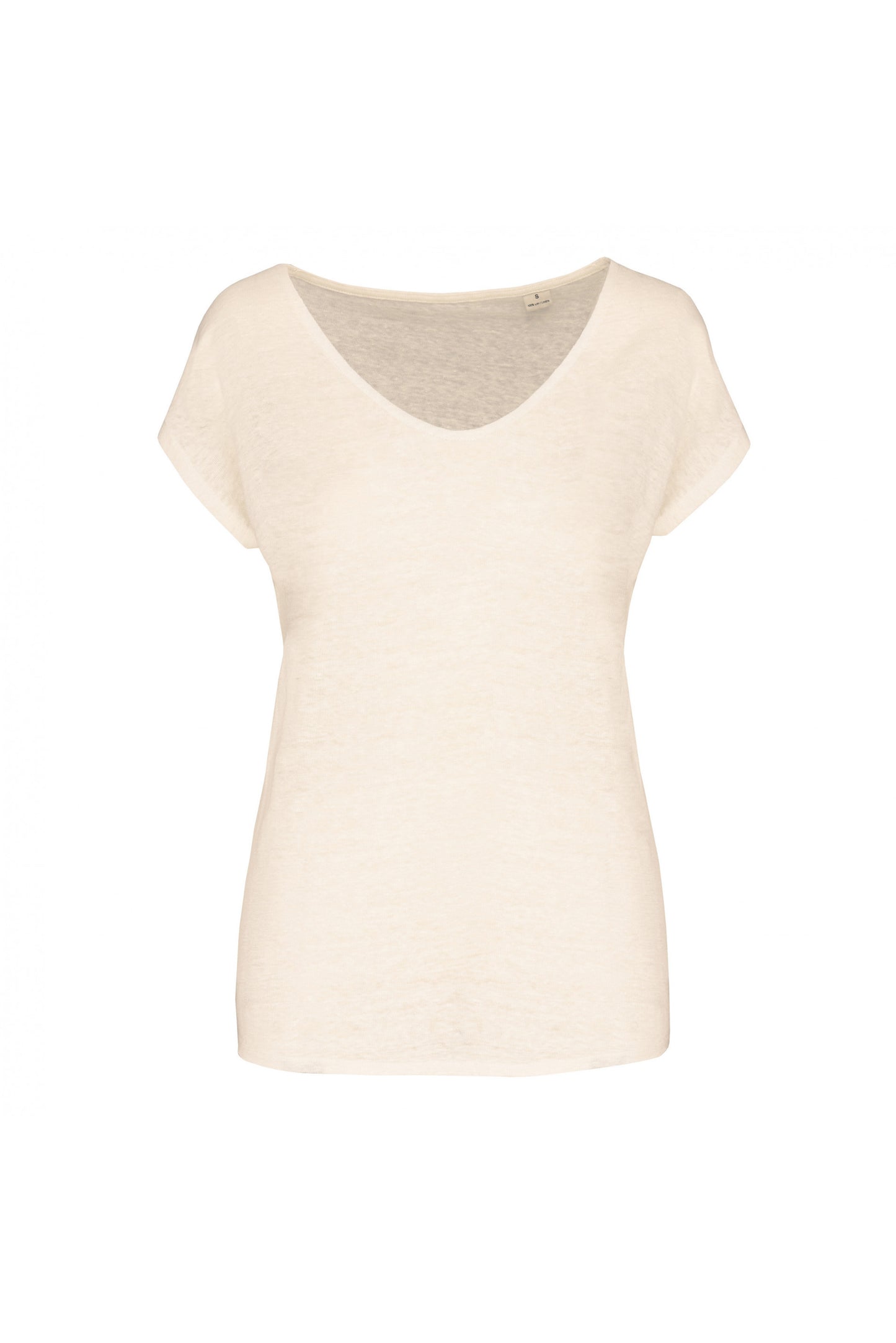 T-shirt en lin col V femme - Spirit