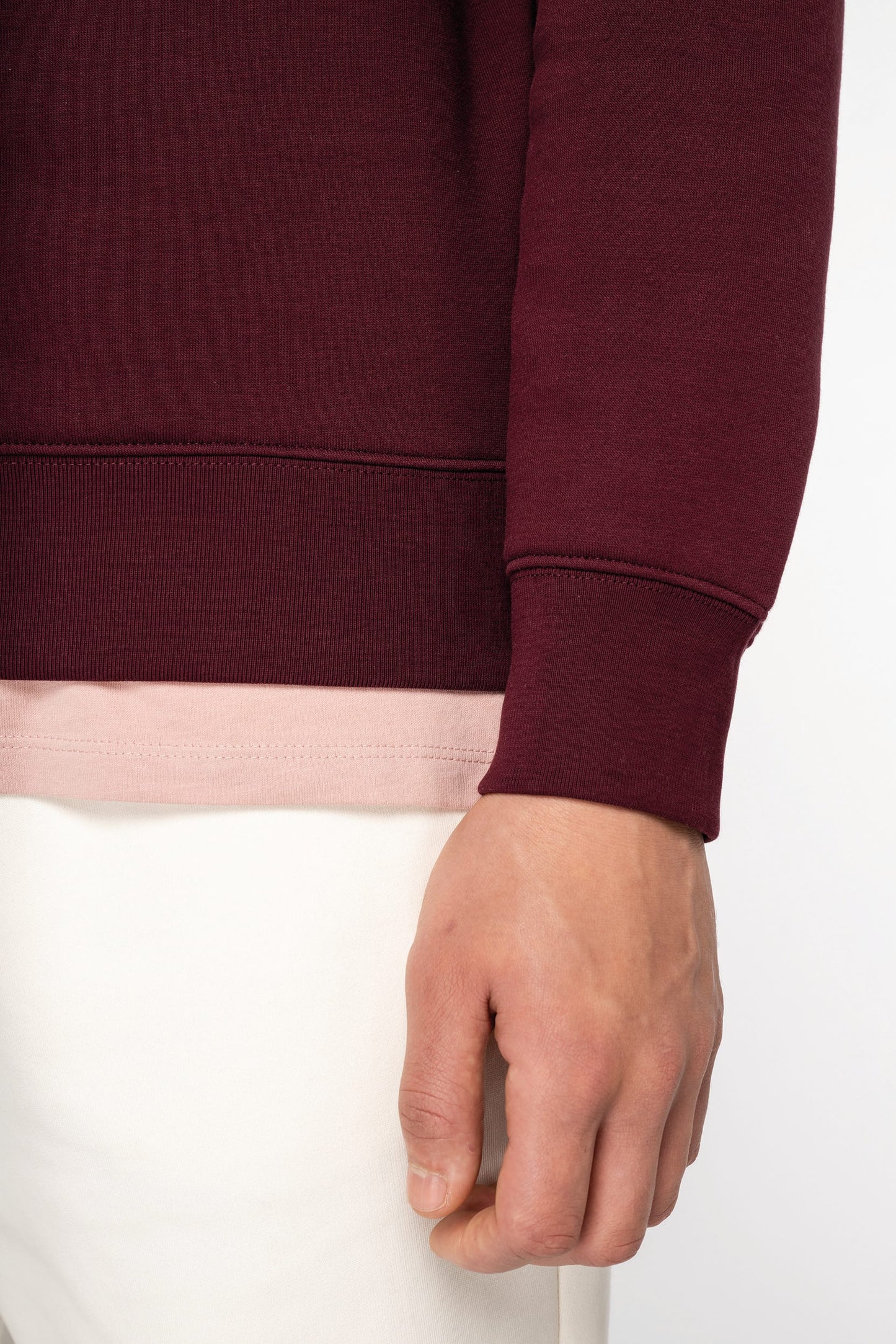 Sweat-shirt écoresponsable à col montant zippé