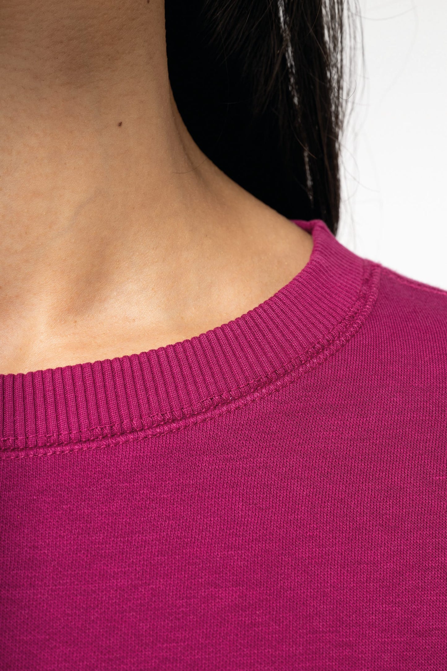 Sweat-shirt écoresponsable à col rond oversize