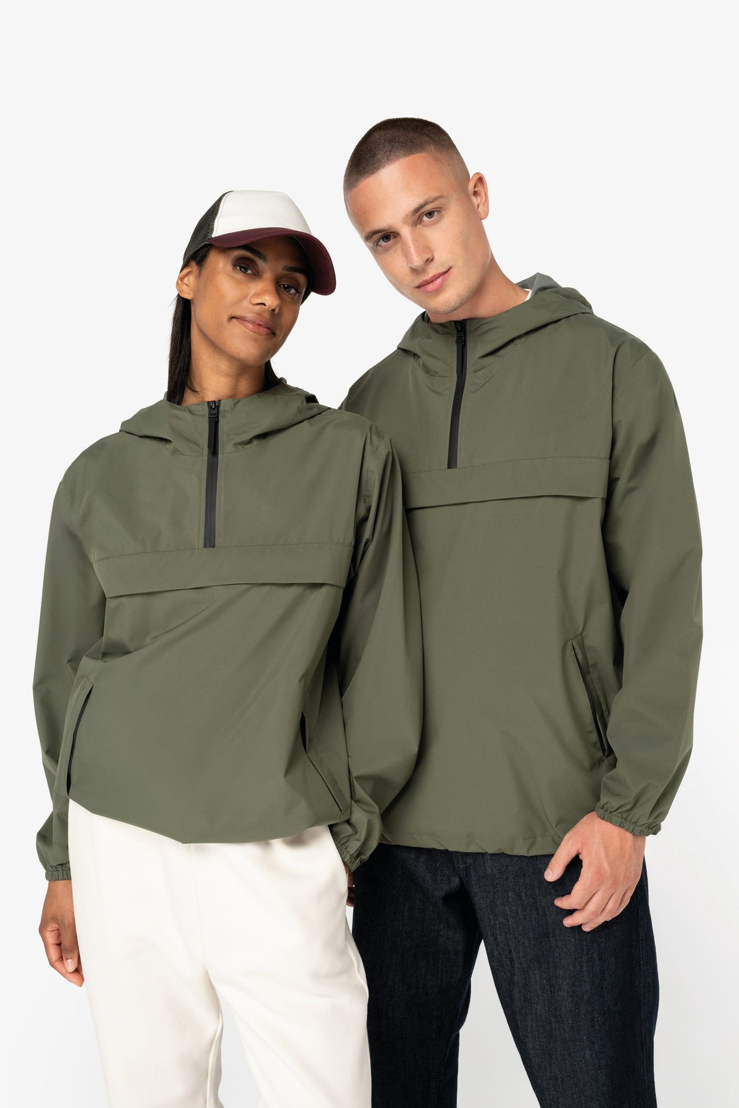 Veste coupe-vent imperméable écoresponsable