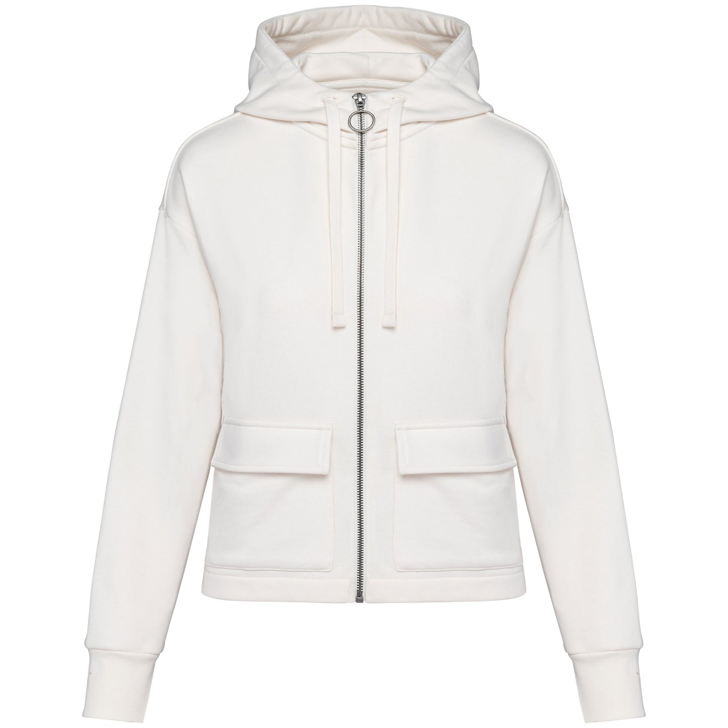 Sweat-shirt écoresponsable zippé à capuche French Terry