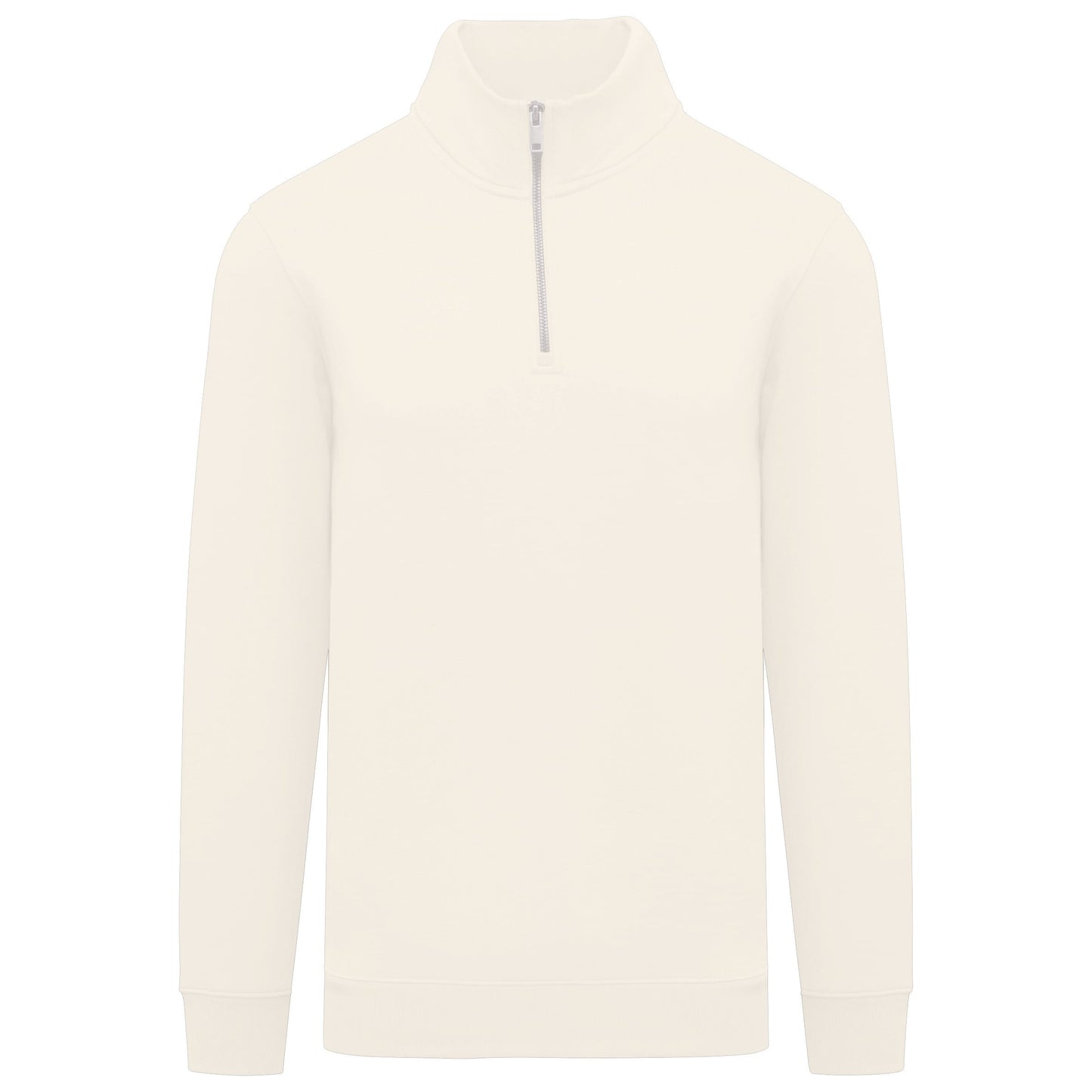 Sweat-shirt écoresponsable à col montant zippé