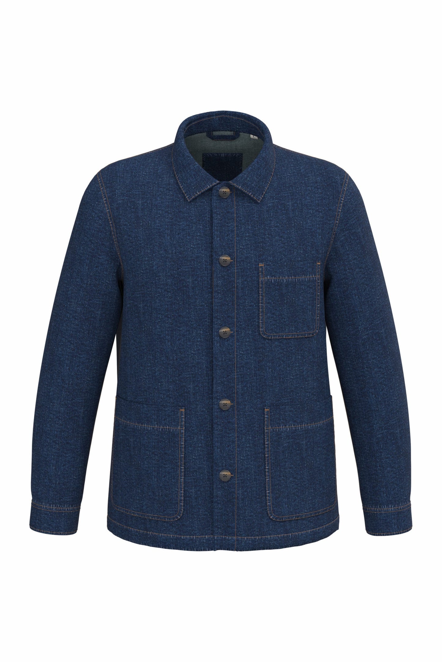 Veste en jean écoresponsable à épaules tombantes