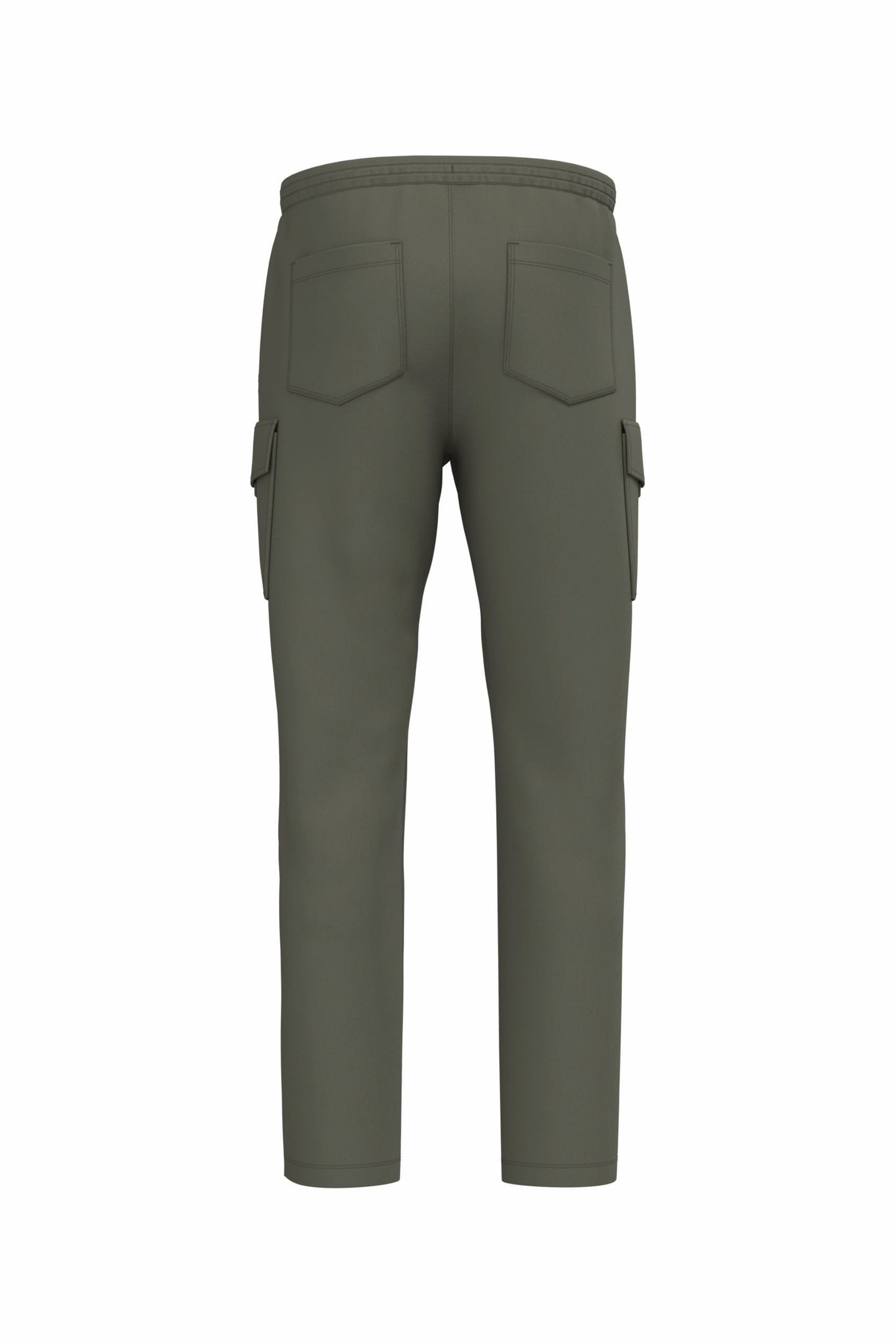 Pantalon cargo écoresponsable délavé French Terry
