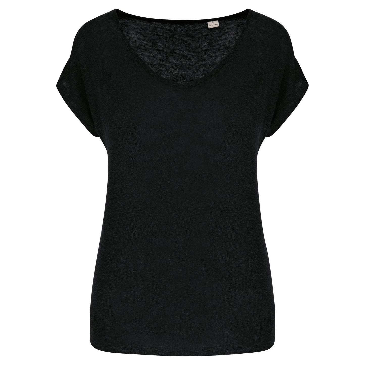 T-shirt en lin col V
