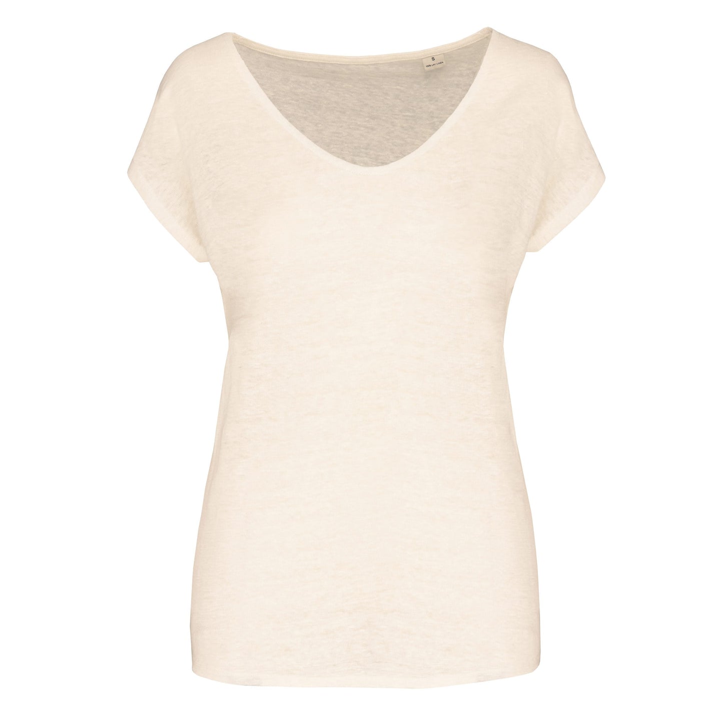 T-shirt en lin col V