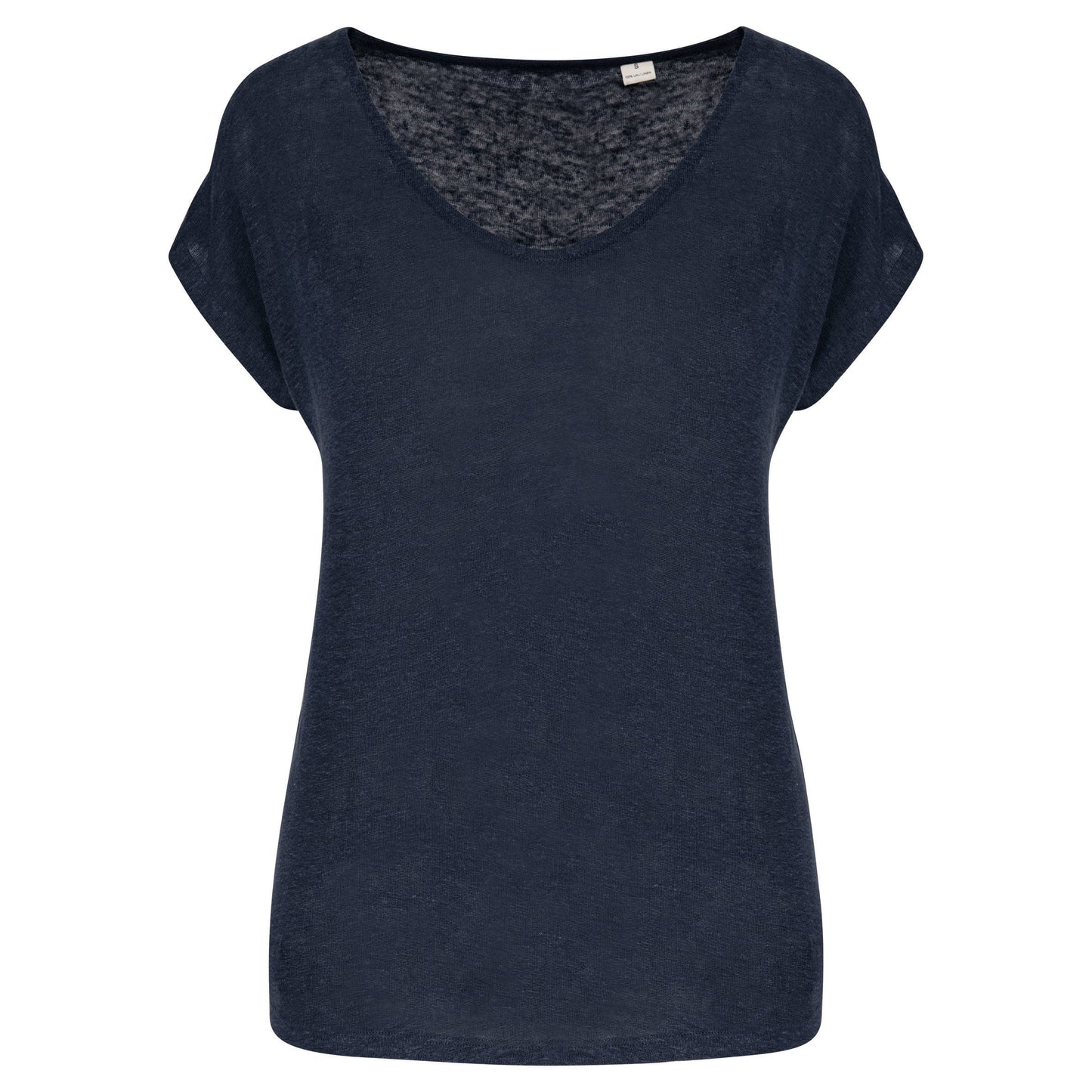 T-shirt en lin col V