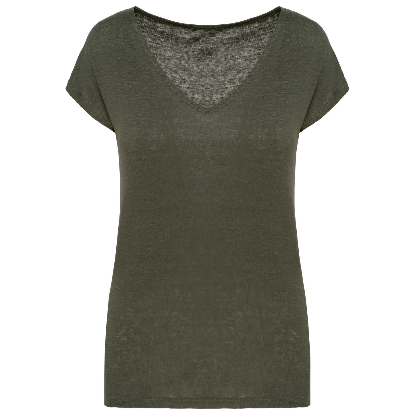 T-shirt en lin col V