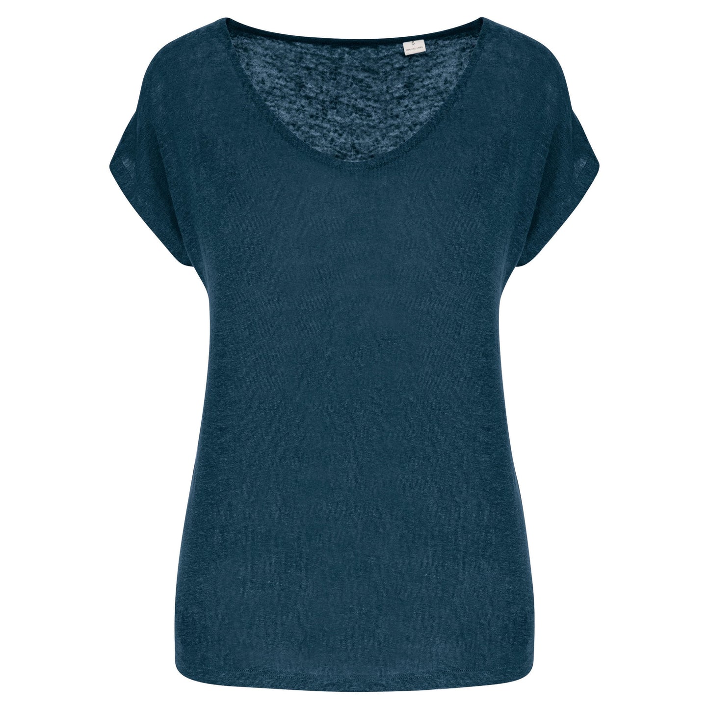 T-shirt en lin col V