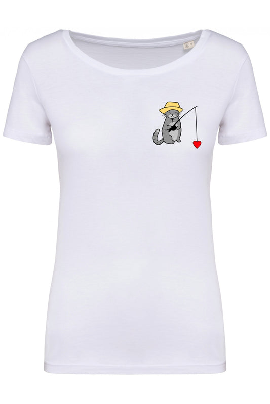 Tee-shirt Chat Femme - Love